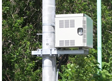 【屋外用熱対策通信机柜电线杆用(RCP)】 監視カメラ用 