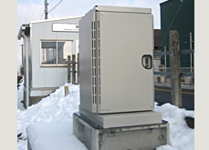 【屋外用熱対策通信机柜自立用(RCJ)】 積雪地域で的使用 